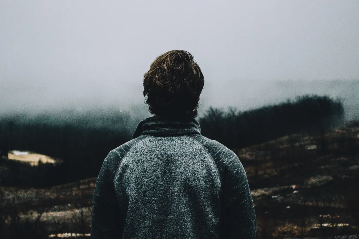 Man looking out at nature symbolising mindfulness and emotional healing through dialectical behaviour therapy